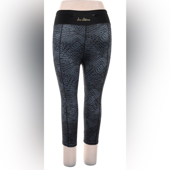 Delman Pants - Sam Edelman gray and black capri leggings